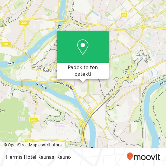 Hermis Hotel Kaunas žemėlapis
