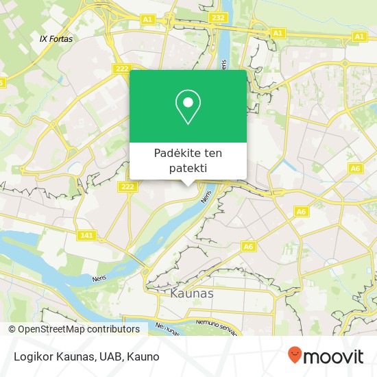 Logikor Kaunas, UAB žemėlapis
