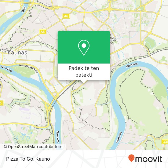 Pizza To Go, Prancūzų gatvė 12 44442 Kaunas žemėlapis