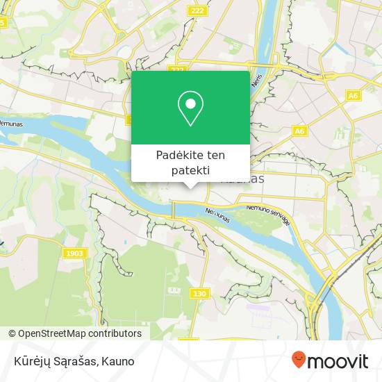 Kūrėjų Sąrašas, Vilniaus gatvė 13 44283 Kaunas žemėlapis
