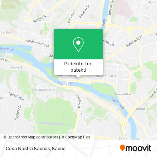 Cosa Nostra Kaunas žemėlapis