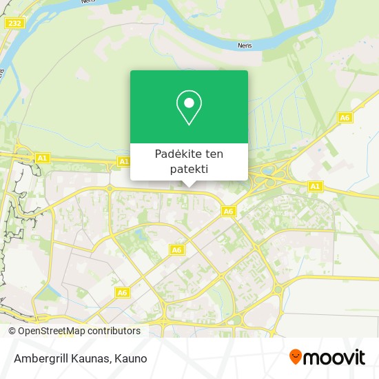 Ambergrill Kaunas žemėlapis