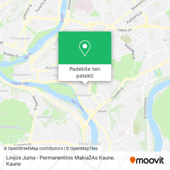 Linijos Jums - Permanentinis MakiažAs Kaune žemėlapis