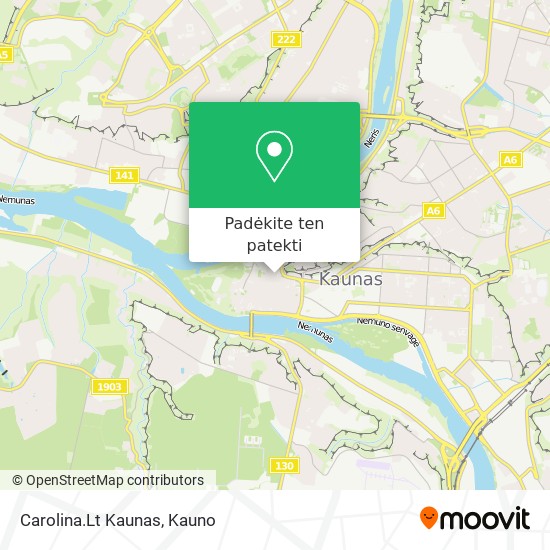 Carolina.Lt Kaunas žemėlapis
