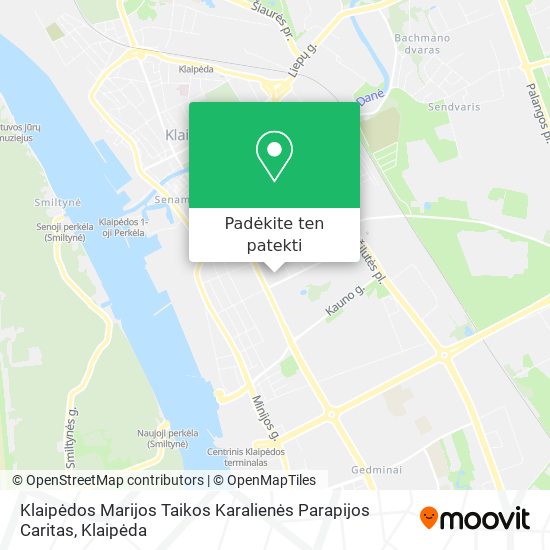 Klaipėdos Marijos Taikos Karalienės Parapijos Caritas žemėlapis