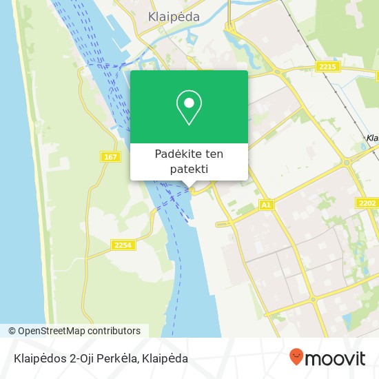 Klaipėdos 2-Oji Perkėla žemėlapis