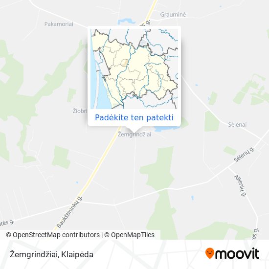 Žemgrindžiai žemėlapis