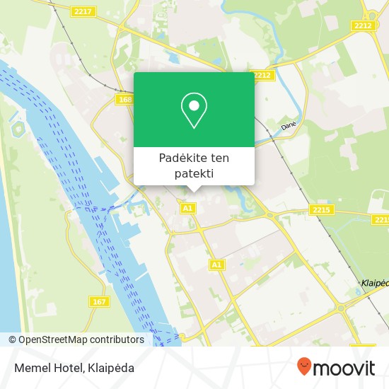 Memel Hotel žemėlapis