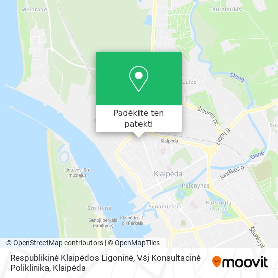 Respublikinė Klaipėdos Ligoninė, Všį Konsultacinė Poliklinika žemėlapis