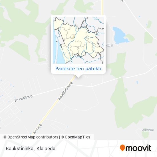 Baukštininkai žemėlapis