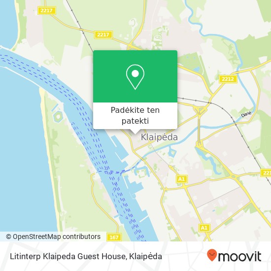 Litinterp Klaipeda Guest House žemėlapis