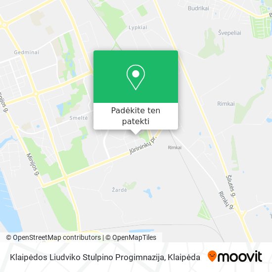 Klaipėdos Liudviko Stulpino Progimnazija žemėlapis