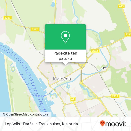Lopšelis - Darželis Traukinukas žemėlapis