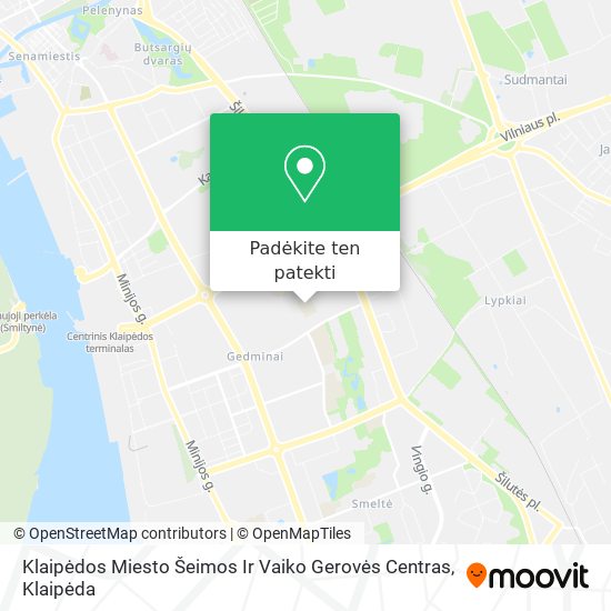Klaipėdos Miesto Šeimos Ir Vaiko Gerovės Centras žemėlapis