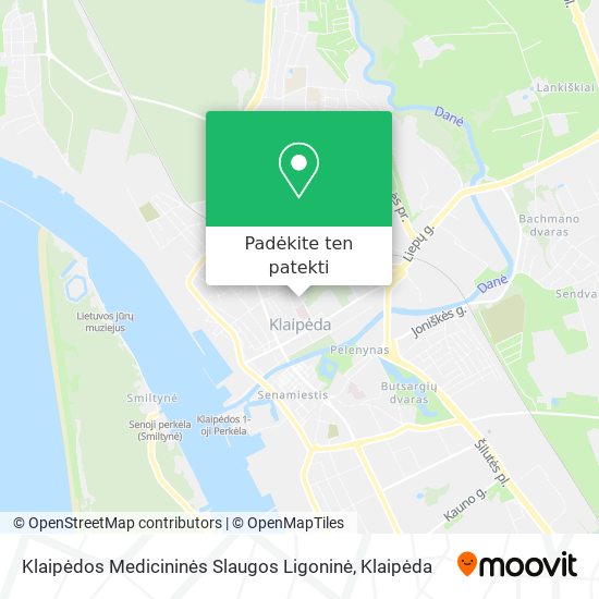 Klaipėdos Medicininės Slaugos Ligoninė žemėlapis