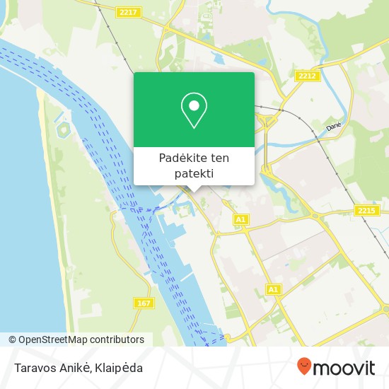 Taravos Anikė žemėlapis