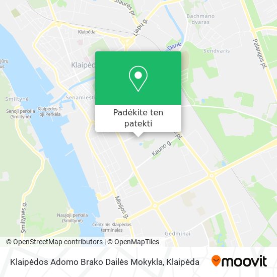 Klaipėdos Adomo Brako Dailės Mokykla žemėlapis