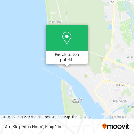 Ab „Klaipėdos Nafta“ žemėlapis