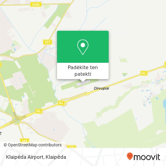 Klaipėda Airport žemėlapis