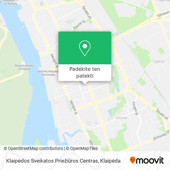 Klaipėdos Sveikatos Priežiūros Centras žemėlapis