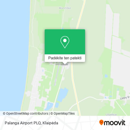 Palanga Airport PLQ žemėlapis