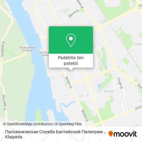 Паломническая Служба Балтийский Пилигрим . žemėlapis
