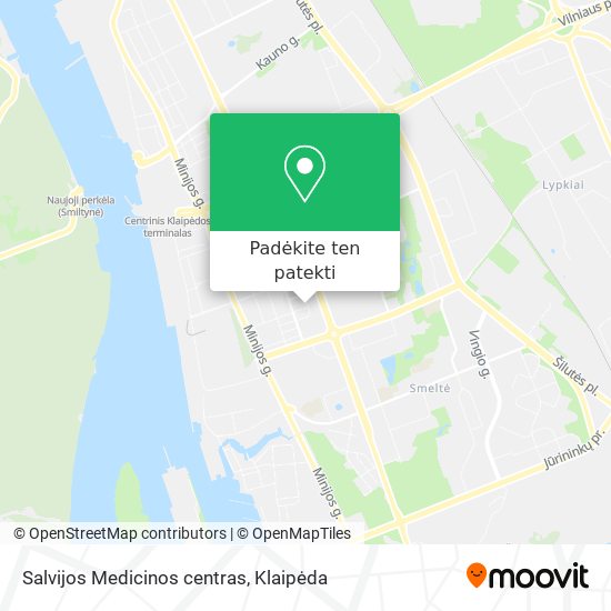 Salvijos Medicinos centras žemėlapis