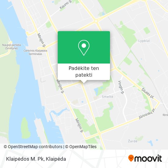 Klaipėdos M. Pk žemėlapis