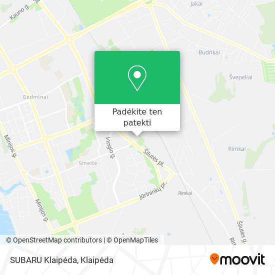 SUBARU Klaipėda žemėlapis