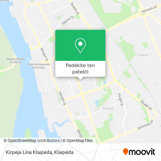 Kirpėja Lina Klaipėda žemėlapis