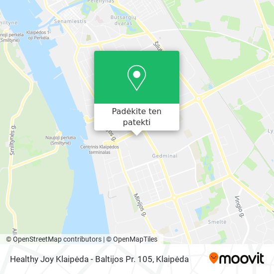 Healthy Joy Klaipėda - Baltijos Pr. 105 žemėlapis