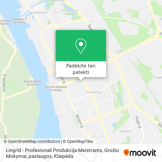 Lingrid - Profesionali Produkcija Meistrams, Grožio Mokymai, paslaugos žemėlapis