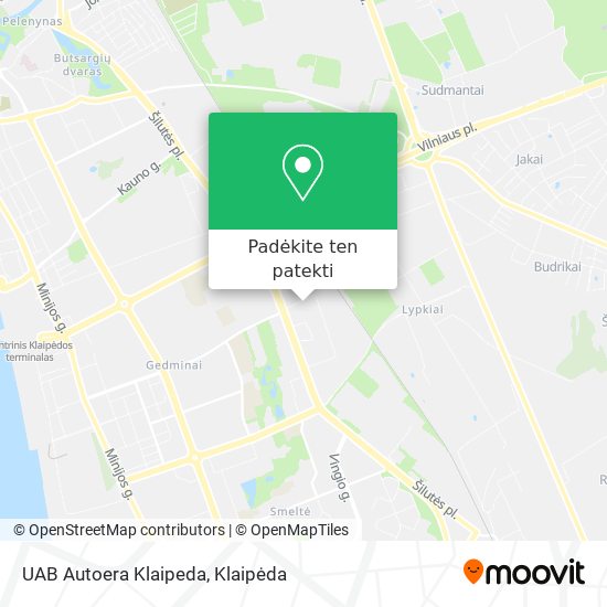 UAB Autoera Klaipeda žemėlapis