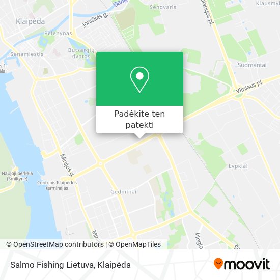 Salmo Fishing Lietuva žemėlapis