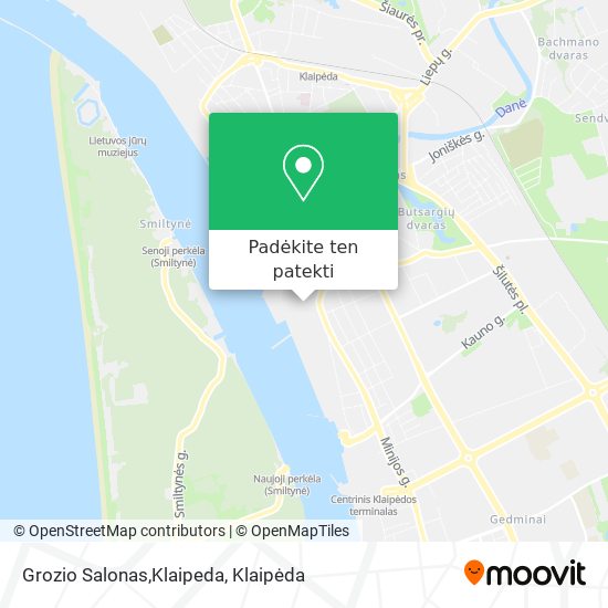 Grozio Salonas,Klaipeda žemėlapis