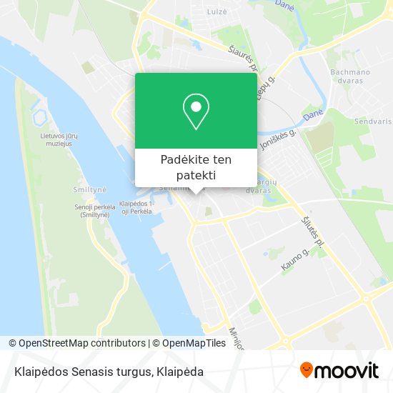 Klaipėdos Senasis turgus žemėlapis