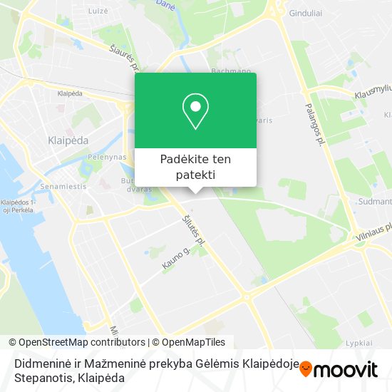 Didmeninė ir Mažmeninė prekyba Gėlėmis Klaipėdoje Stepanotis žemėlapis