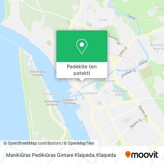 Manikiūras Pedikiūras Gintarė Klaipėda žemėlapis
