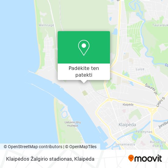Klaipėdos Žalgirio stadionas žemėlapis