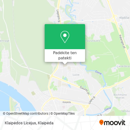 Klaipėdos Licėjus žemėlapis