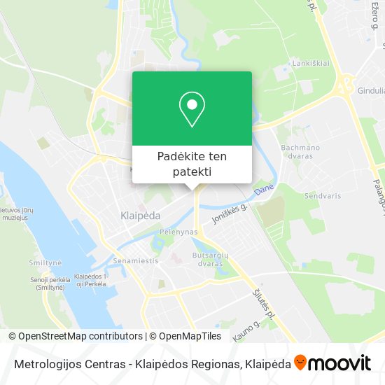 Metrologijos Centras - Klaipėdos Regionas žemėlapis