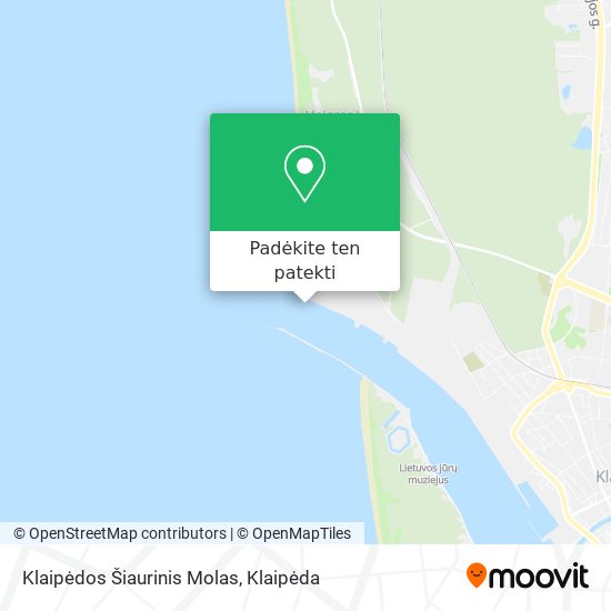 Klaipėdos Šiaurinis Molas žemėlapis