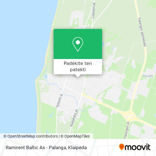 Ramirent Baltic As - Palanga žemėlapis