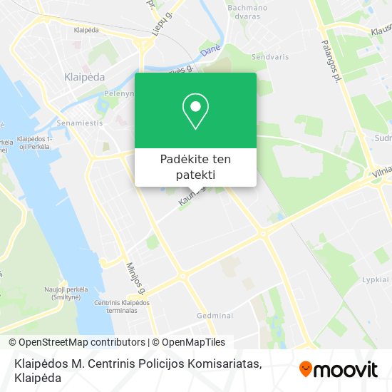 Klaipėdos M. Centrinis Policijos Komisariatas žemėlapis