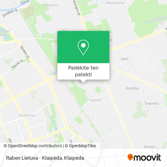Raben Lietuva - Klaipėda žemėlapis