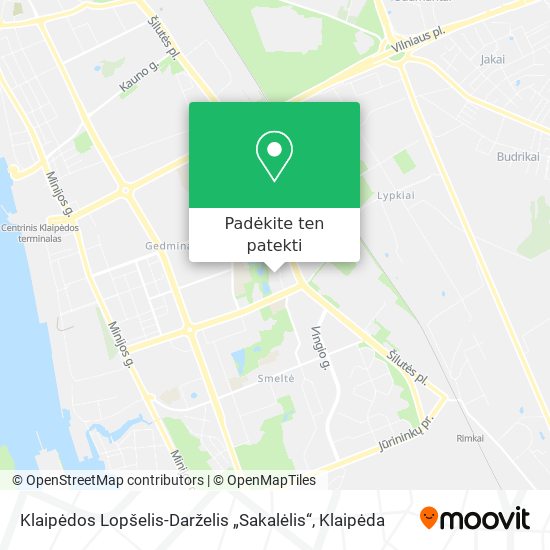Klaipėdos Lopšelis-Darželis „Sakalėlis“ žemėlapis