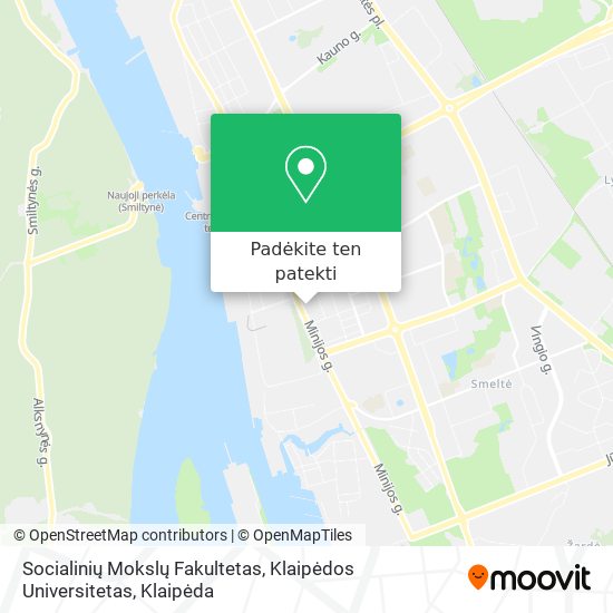 Socialinių Mokslų Fakultetas, Klaipėdos Universitetas žemėlapis