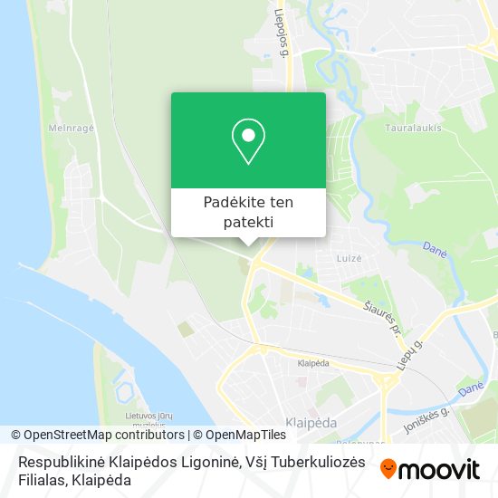 Respublikinė Klaipėdos Ligoninė, Všį Tuberkuliozės Filialas žemėlapis