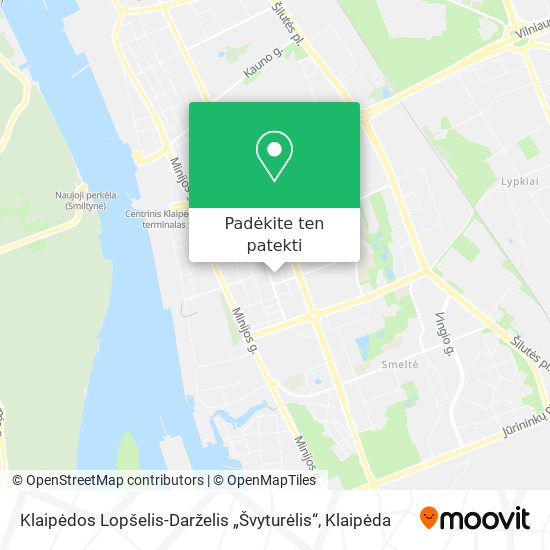 Klaipėdos Lopšelis-Darželis „Švyturėlis“ žemėlapis