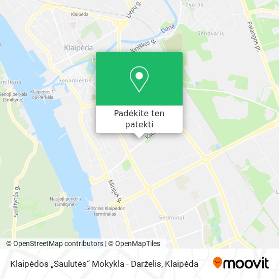 Klaipėdos „Saulutės“ Mokykla - Darželis žemėlapis